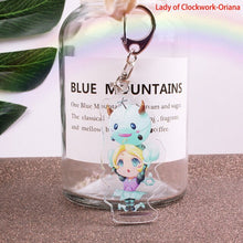 Load image into Gallery viewer, Game League of New Legends Acrylic Keychain LOL Figure Lux/Riven/Yasuo Cute Bag Key Chains sleutelhanger Chaveiro portachiavi
