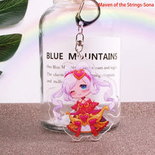 Load image into Gallery viewer, Game League of New Legends Acrylic Keychain LOL Figure Lux/Riven/Yasuo Cute Bag Key Chains sleutelhanger Chaveiro portachiavi