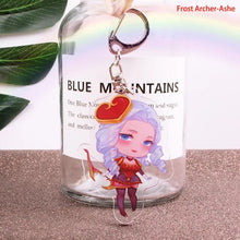 Load image into Gallery viewer, Game League of New Legends Acrylic Keychain LOL Figure Lux/Riven/Yasuo Cute Bag Key Chains sleutelhanger Chaveiro portachiavi